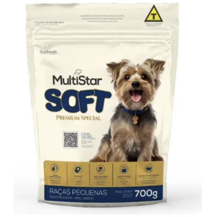 Ração Macia Dog Star Soft Natural  Alimento Petisco Ração Pequenas 700g