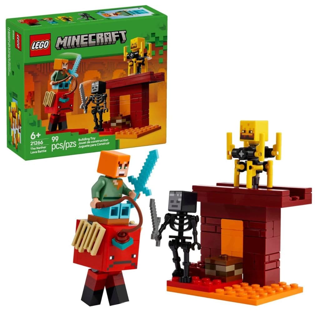 Blocos de Montar Minecraft A Batalha da Lava Nether 99 Peças 21266 - Lego