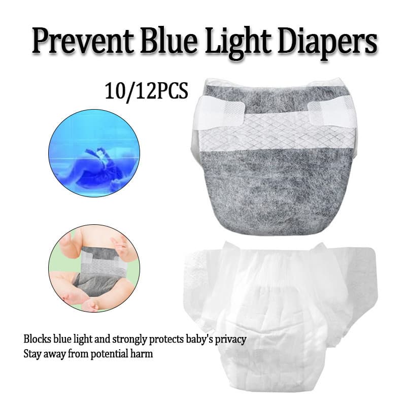 10/12 Pcs Fraldas De Papel Para Fototerapia Anti-Luz Azul Recém-Nascidos Vaginais Radiação