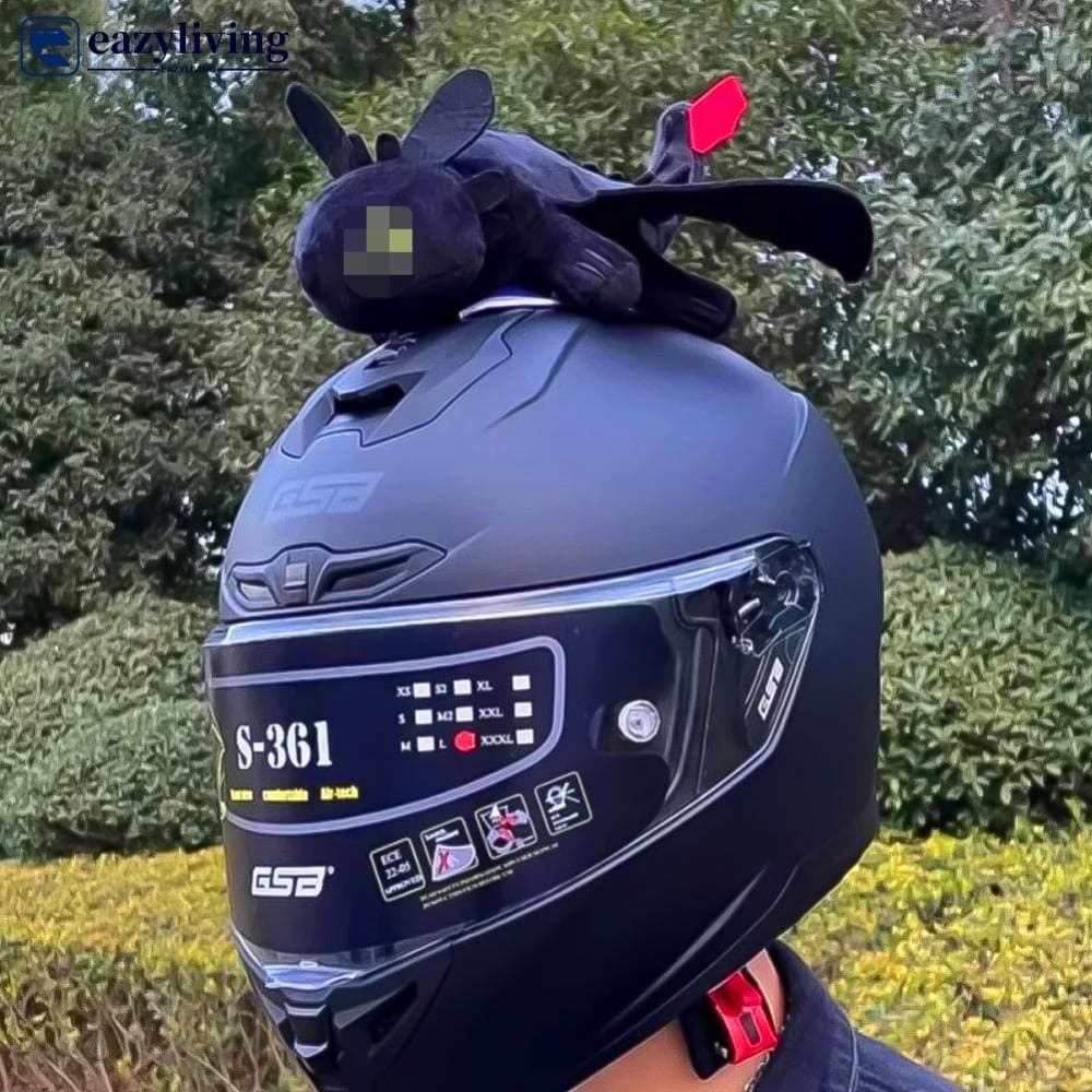 EAZYLIVING Decoração De Capacete De Motocicleta , Dragão Voador , Boneca De Pelúcia Para Moto , Bicicleta , Acessórios D