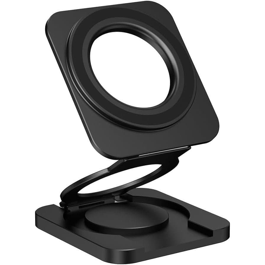 Suporte magnético para carro, suporte magnético circular e quadrado para celular, suporte duplo ajustável e destacável, 