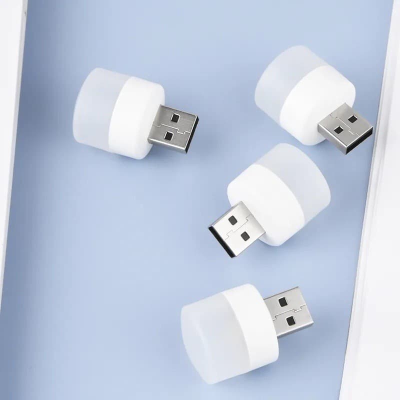 Lâmpada USB Luz Led Redonda Portátil Iluminação Leitura Rushed