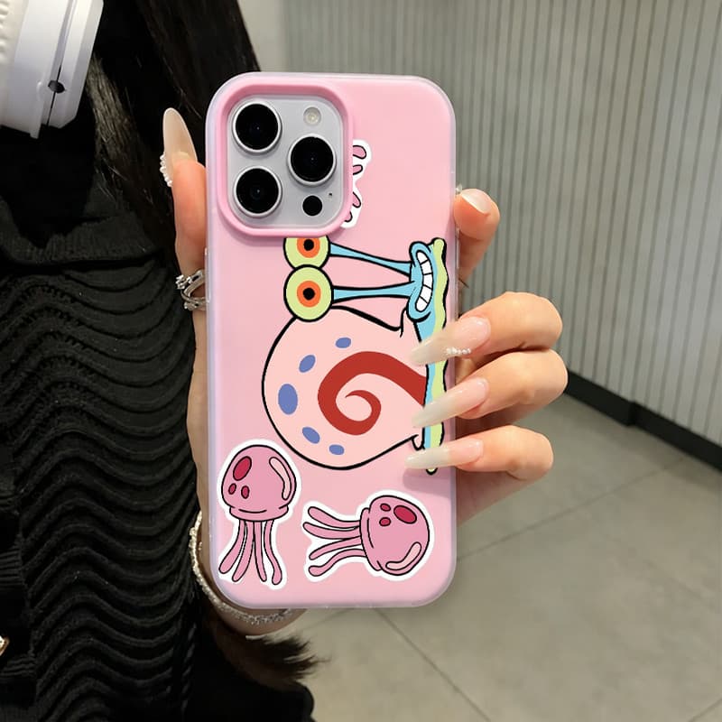 Capinha para iPhone 17/16/15/14 Pro Max Capa de celular fosca 2 em 1 com estampa da Fenda do Biquíni - Super Fofa
