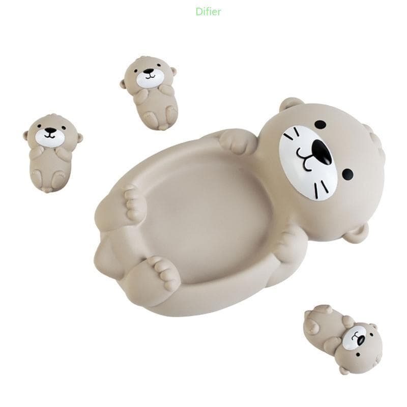 Difier Brinquedo Banho Para Bebês Atividades Aquáticas Bebê Pré-Escolar Banheira Chuveiro Lontras E Flut
