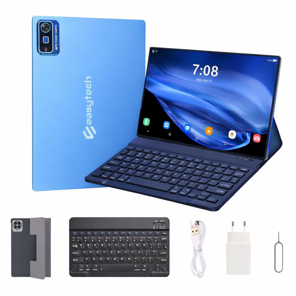Tablet Android E1035 256gb Memória 10.1' Polegadas Com Teclado Full Hd 12gb Ram Cor Azul