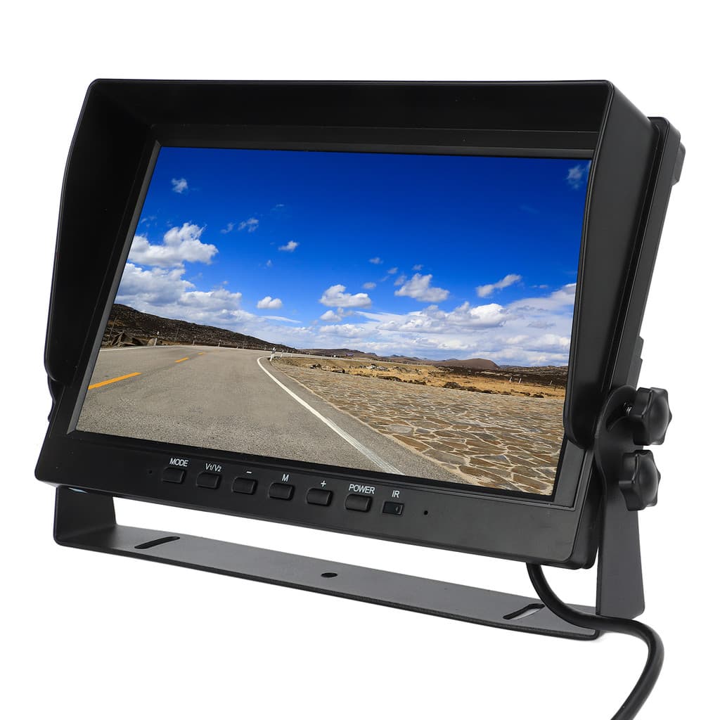 10.1in Câmera De Visão Traseira Monitor TFT Tela LCD Com Viseira Solar Universal Para Carro Caminhão RV Mini Van Reboque