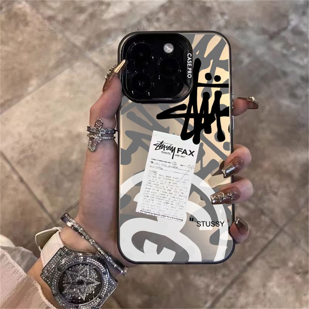 Para Samsung A56 A36 A55 A54 A16 A15 A14 A05S A52 A34 A35 A32 A13 S24 S23 FE Capinha De Celular Com Etiqueta De Grafite