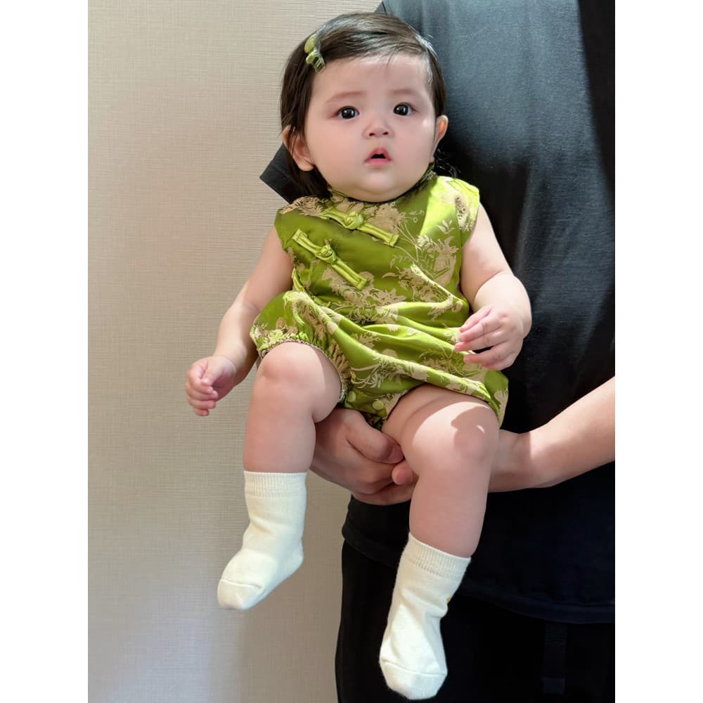 Bebê roupas de bebê verão macacão estilo chinês 2025 estilo ocidental bebê menina Hanfu mês inteiro um ano de idade maca