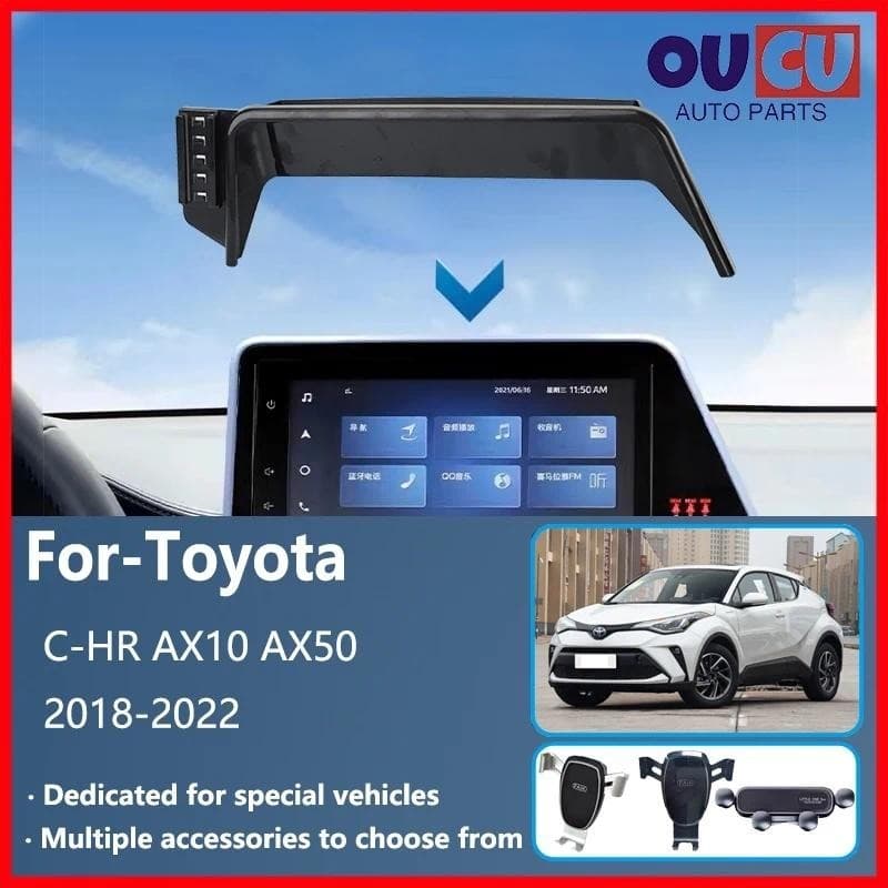Suporte Do Telefone Móvel Carro Para Toyota C-HR AX10 AX50 2018 ~ 2022 CHR Ventilação De Ar Celular GPS Automático Acess