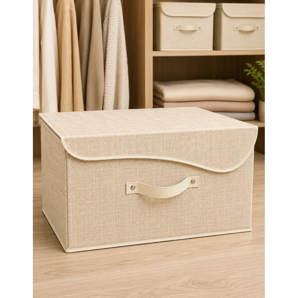 Caixa Organizadora Multiuso Grande 43x30x30cm ou 38x25x25cm Closet Quarto Cozinha Organizador