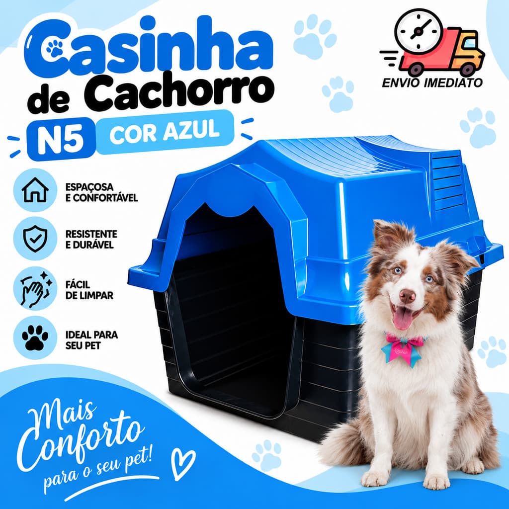 Casinha De Cachorro N5 Para Cachorro Pet House Casa Cahorro Pequeno E Médio Porte várias cores