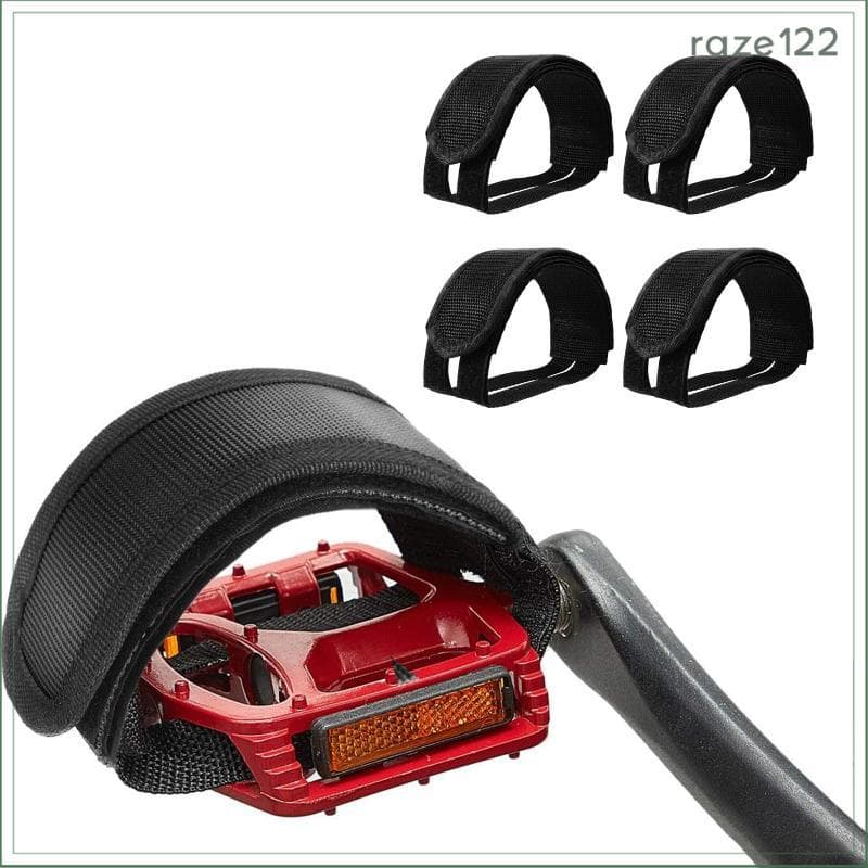 [Raze122] 4 Unidades De Alças De Pedal De Bicicleta Para Ergométrica Crianças E Adultos Leves Portáteis Equipamentos Fix