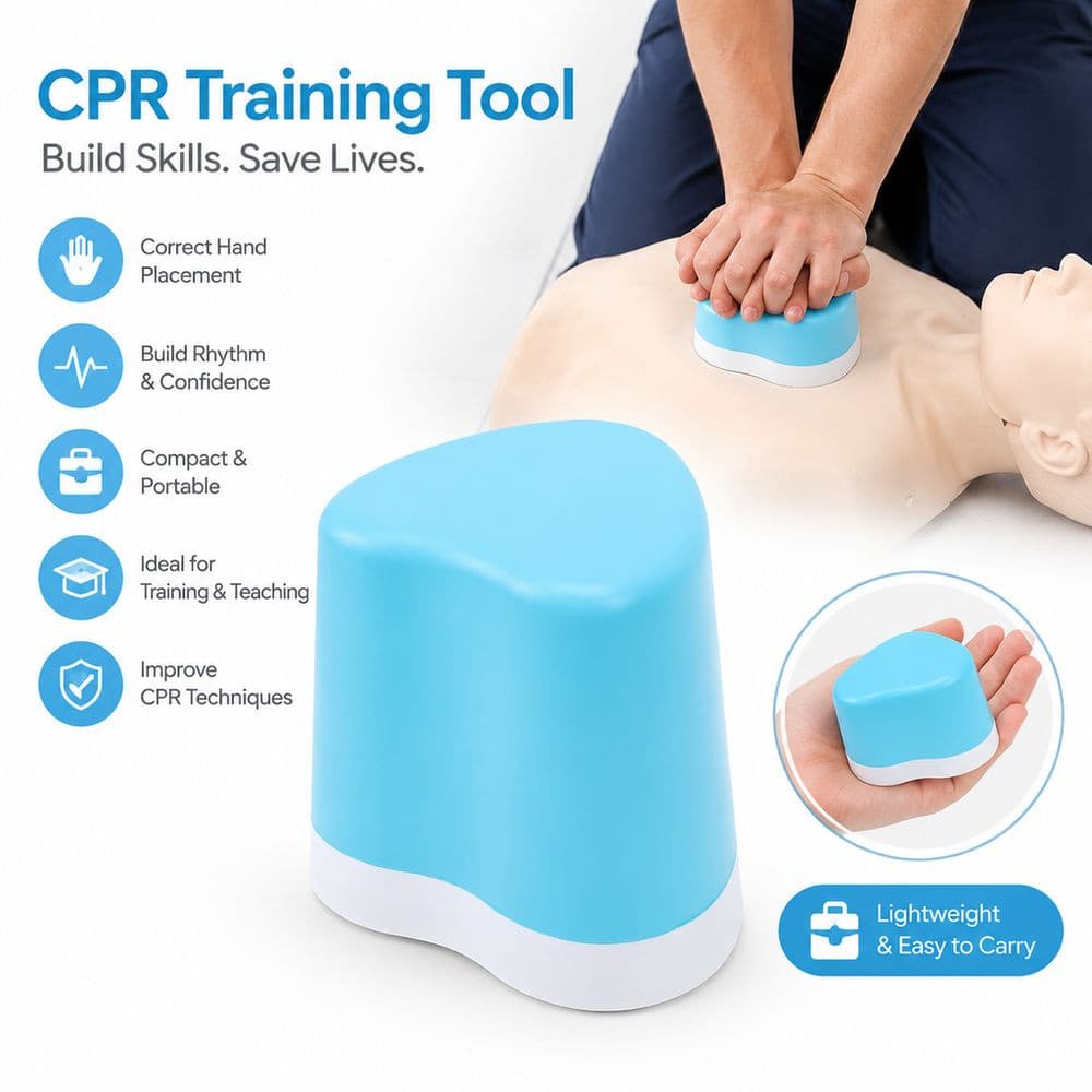 Kit De Treinamento Cardíaco De Rcp , Modelo De Compressão Portátil Ensino De Primeiros Socorros Ajustável