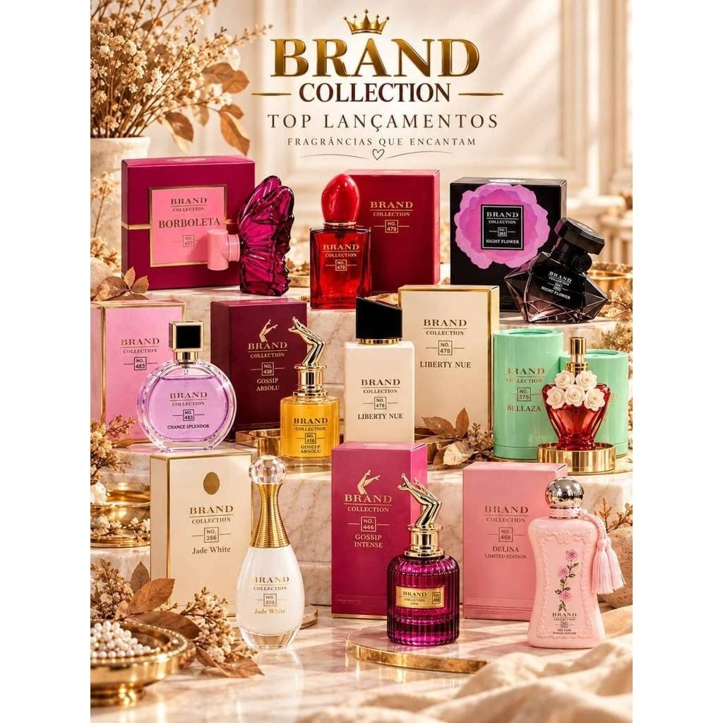 Top Lançamentos 2026 Perfume Brand Collection 25ml Feminino  Eau de Parfum Importado Várias Fragrâncias