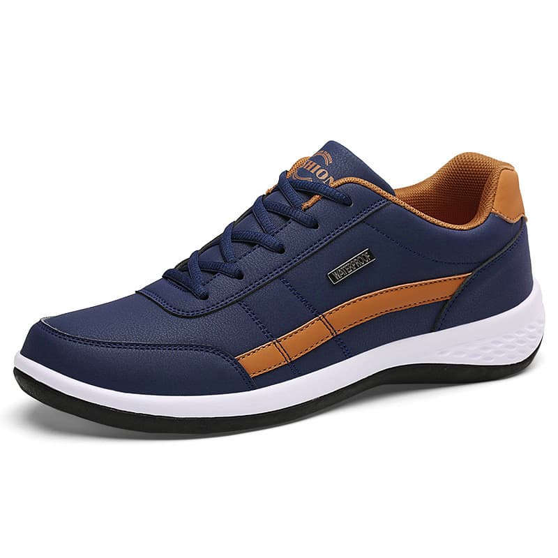 Tênis esportivo novo, com cabedal em couro, ultraleve, tênis casual, tênis de corrida.