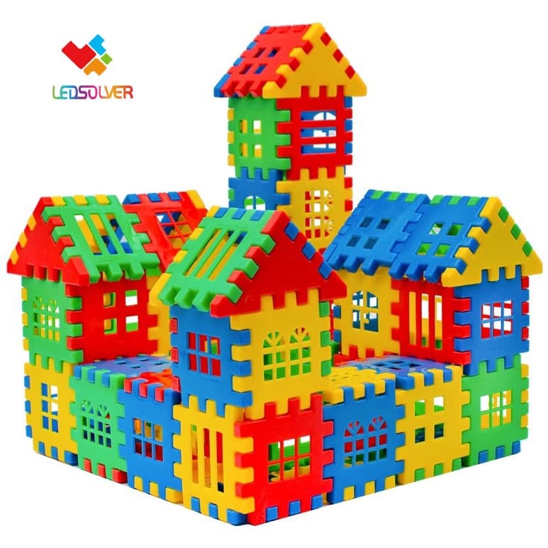 160 peças de blocos de montar, blocos de montar para casas, brinquedos educativos, brinquedos infantis, brinquedos TFKD