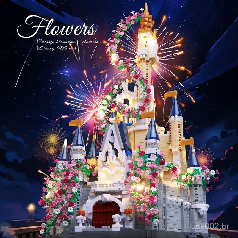 2800 peças de blocos de montar do castelo das princesas da Disney para meninas, compatíveis com Lego, blocos de montar d