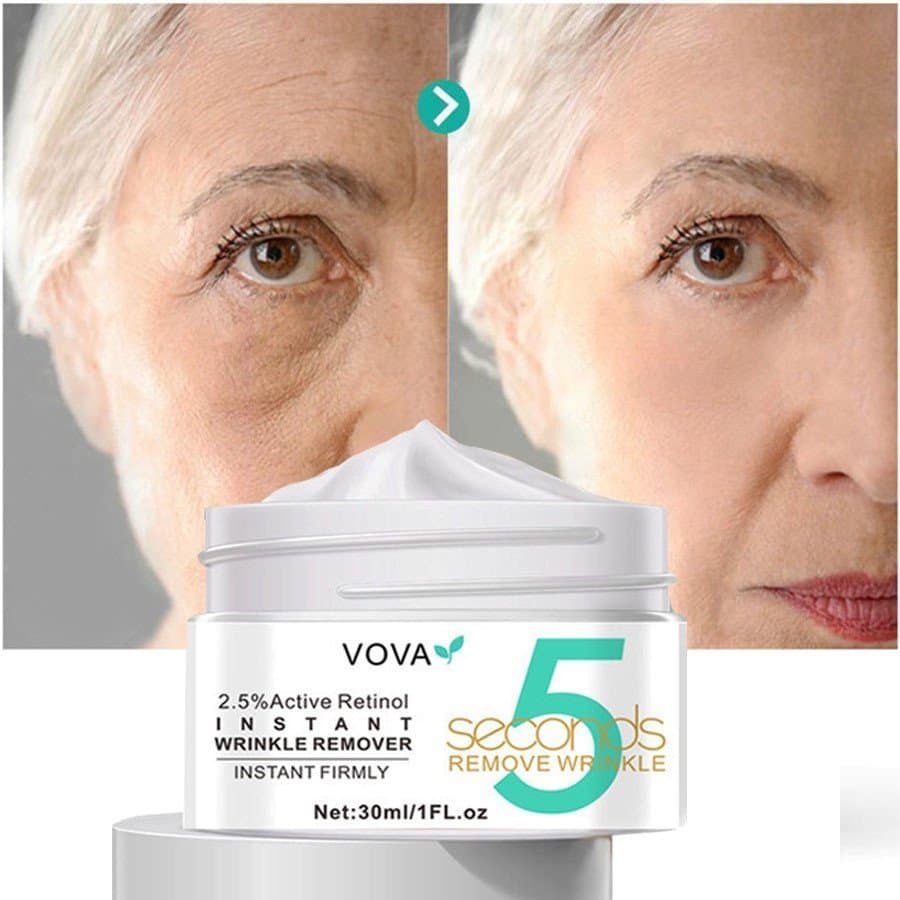 5Sedos Creme Facial Hidratante Anti-idade, Antirrugas Instantâneo, Firmador, Redutor de Linhas Finas e Anti-inchaço vova