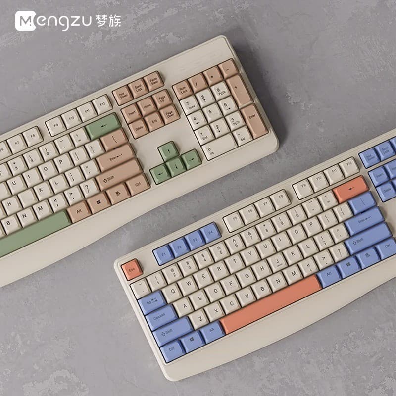 2026 novo estilo Viper mudo alto valor sensação mecânica com fio teclado Mouse conjunto moda cor correspondência Keycap 