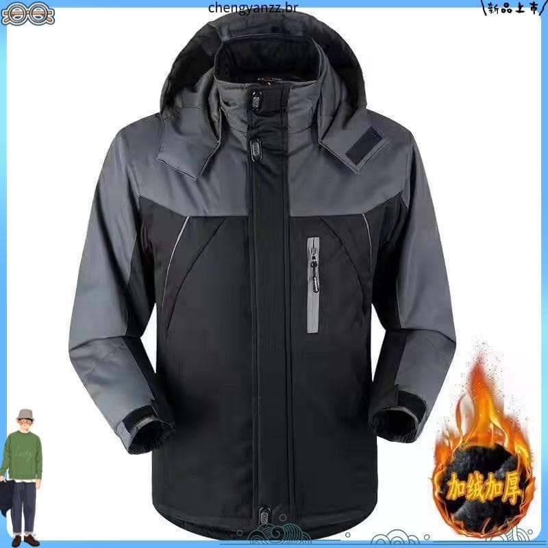 Forro de lã engrossado jaqueta acolchoada de algodão jaqueta masculina inverno solto tamanho grande jaqueta masculina ac