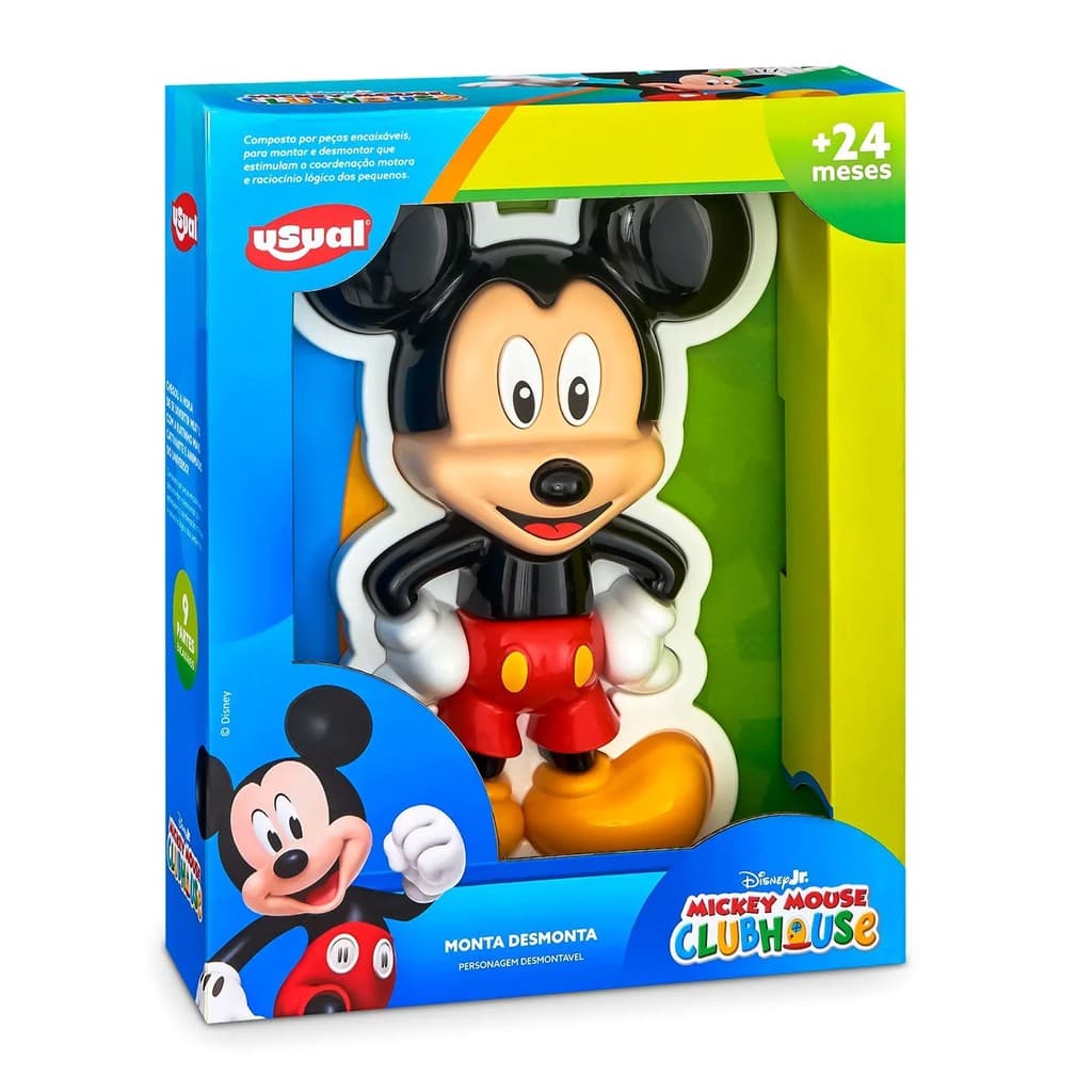 Brinquedo Mickey Mouse Disney Monta Desmonta 24 Meses Educativo Infantil  - Usual Brinquedos