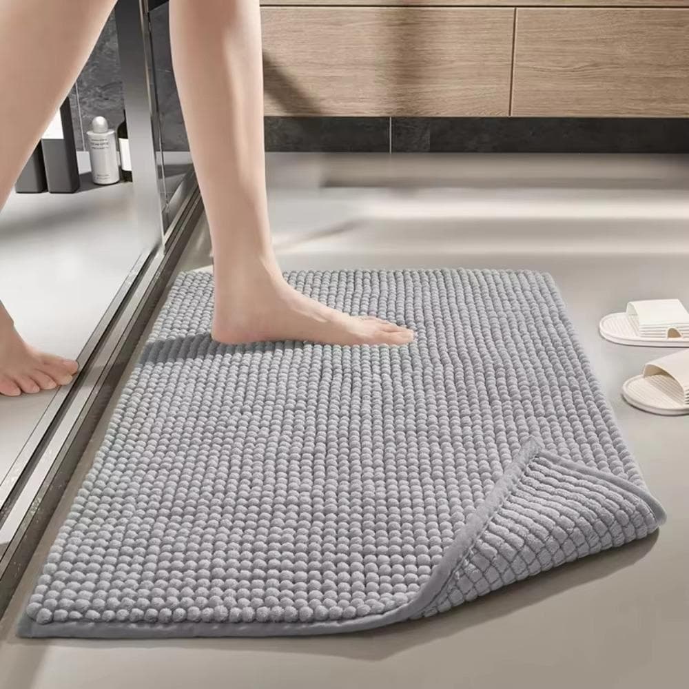 Tapete De Banheiro De Chenille SD413UDC , Banho Absorvente Antiderrapante , Tapetes Retangulares Laváveis Para Sala De E