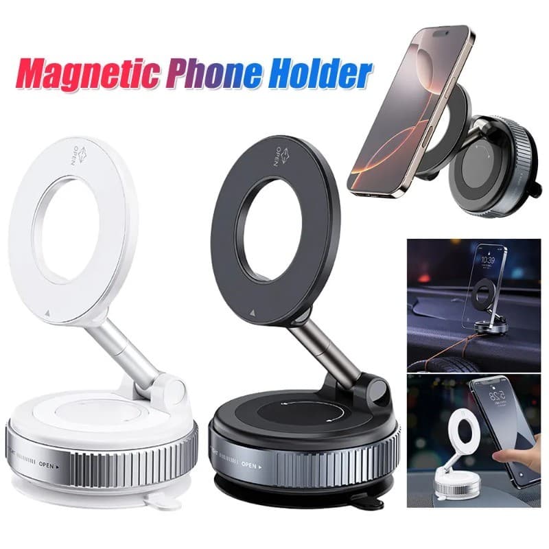 Acessórios Para Carro Braçadeira De Sucção A Vácuo Suporte Celular Com Rotação De 360 IPhone Samsung