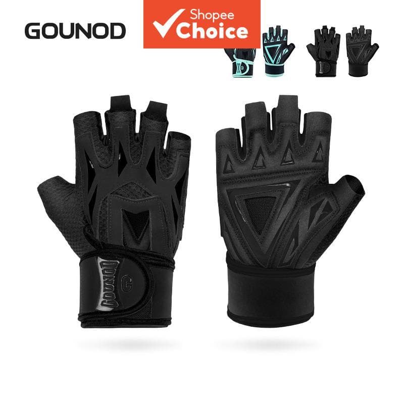 Luvas de Fitness Gounod para Ciclismo e Exercícios com Halteres, Barra Horizontal, Proteção de Pulso, Treinamento,