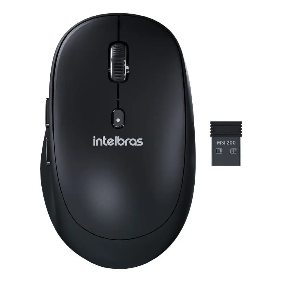 Intelbras Sem Fio Mouse Sem Fio Msi 200 Msi200 Preto
