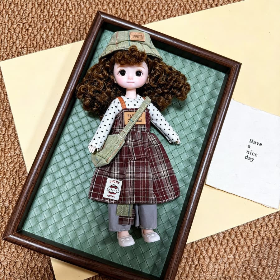 Novo conjunto de boneca e roupas de 23 cm, com brinquedos para vestir e personalizar, boneca articulada com múltiplas pa