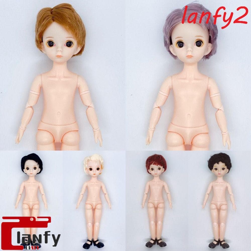 LANFY Meninos Bonecas Brinquedo , Com Cabelo Articulado Giratório 1/6 Boneca Bjd , Olhos 3D 30cm Vestir-Se Articulações 