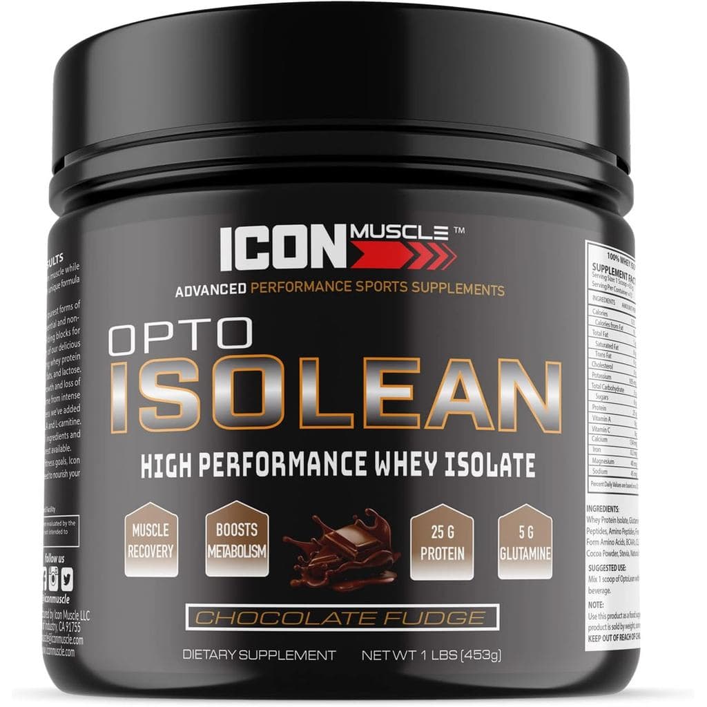 Isolean Whey Protein em pó, sabor chocolate, 1 libra