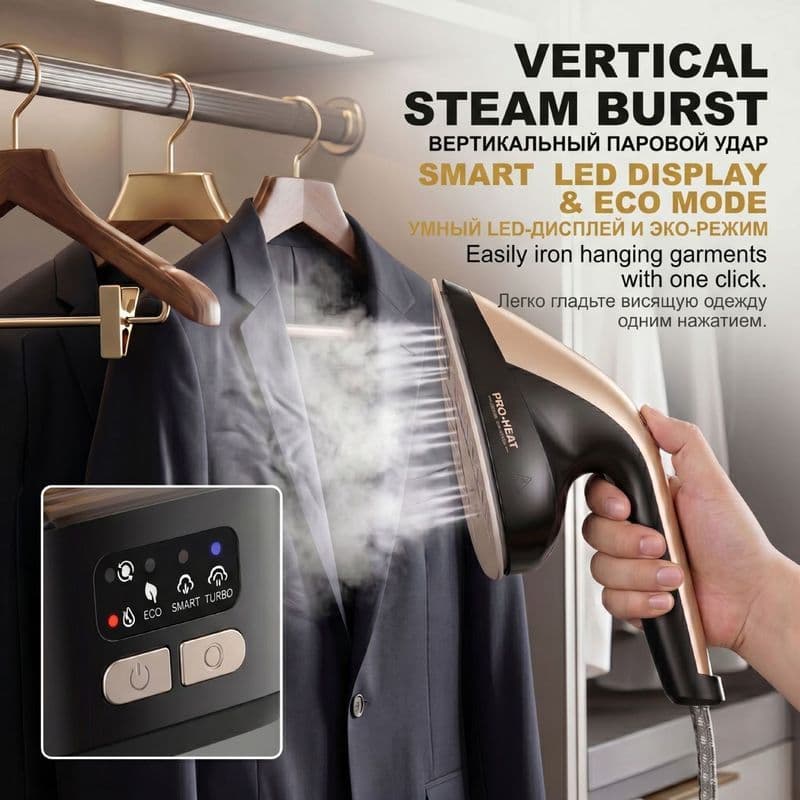 Nova máquina de passar roupa a vapor inteligente pressurizada máquina de engomar a vapor ferro elétrico doméstico portát