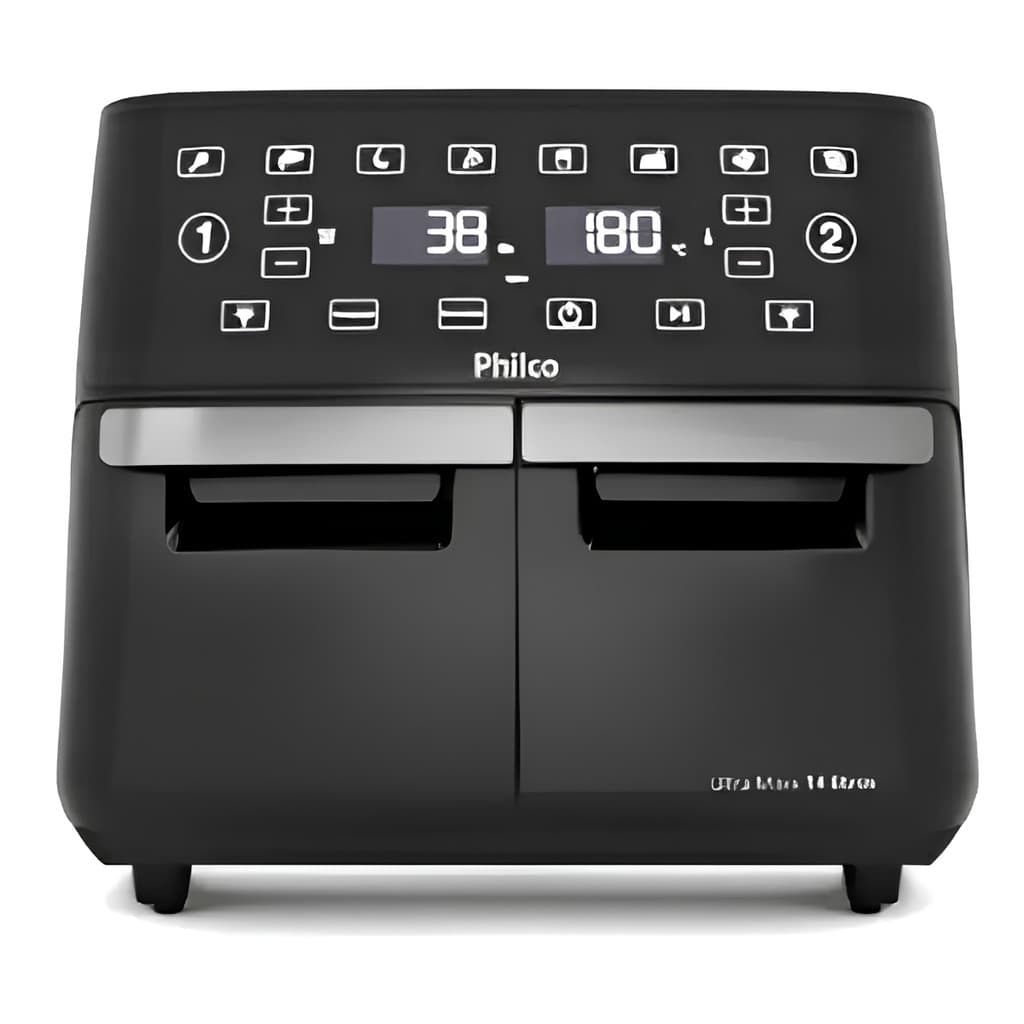 FRITADEIRA AIR FRYER PHILCO 14L 4 EM 1 PAINEL DIGITAL 220V PAF14A PRETO
