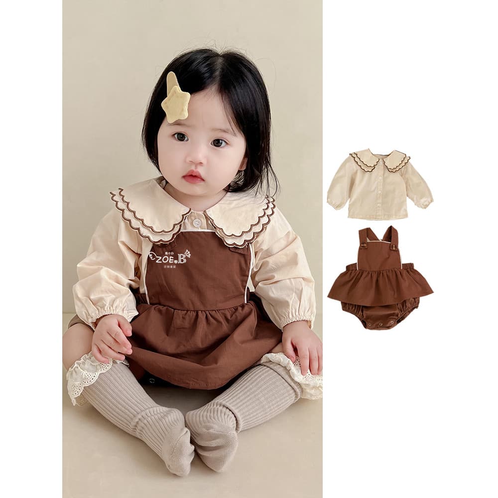 Ins roupas de bebê primavera roupas macacão saia bebê menina camisa T macacão bebê moda pequeno terno primavera