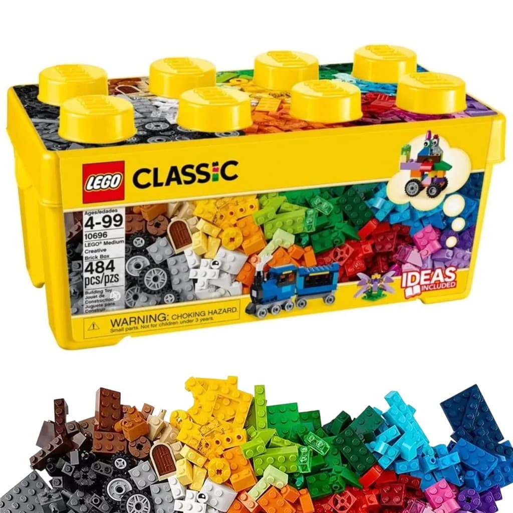 Blocos de Montar LEGO Classic Caixa Média de Peças Criativas 484 Peças 10696 - Lego