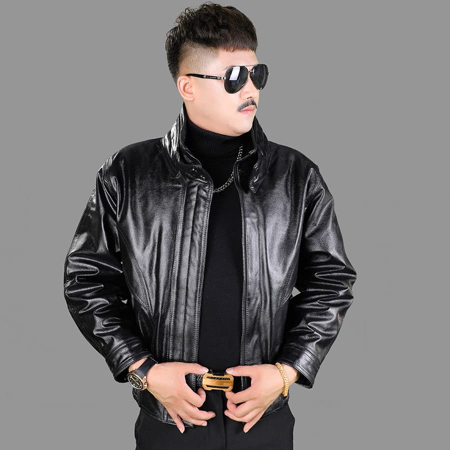 Jaqueta de couro genuíno de primeira camada masculina A2 camisa de vôo jaqueta de couro da força aérea jaqueta de couro 