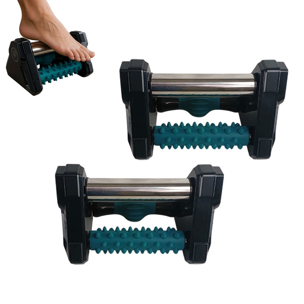 Massageador Pes 3 Em 1 Kit 2 Aquecedor Muscular Fascia Plantar Multifuncional Fascite Alivio Dores Relaxador Bem Estar