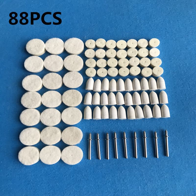 Conjunto de Cabeças de Moagem de Lã 88 Peças, Acessórios para Esmerilhadeira Elétrica, Esmerilhadeira Suspensa, Cabeça d