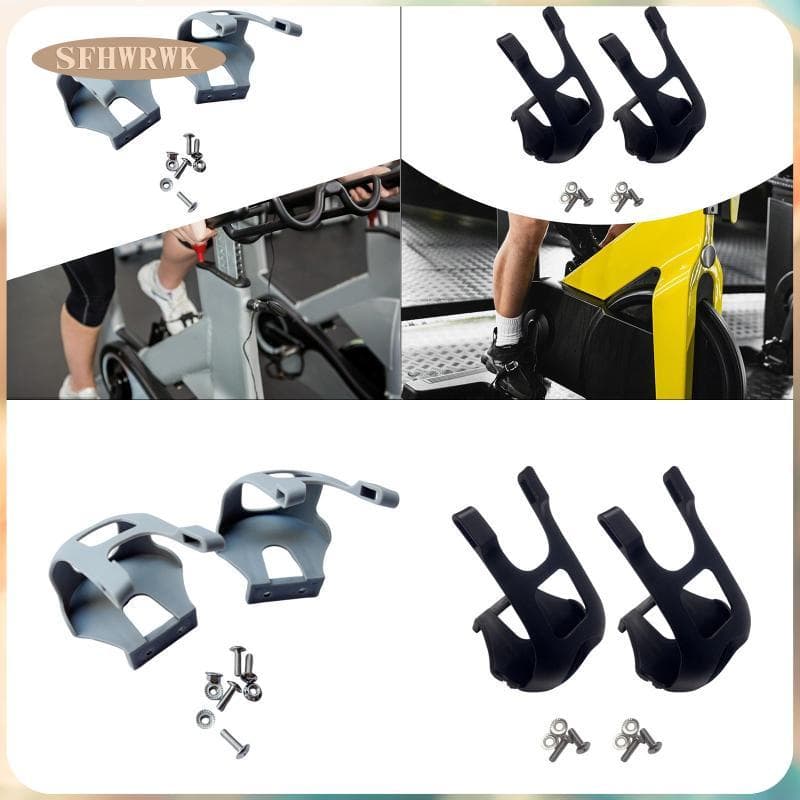 [Fhwrwk] Clipes De Dedo Do Pé Para Bicicleta Ergométrica Adaptadores De Pedal Meio De Montanha Bicicletas Internas