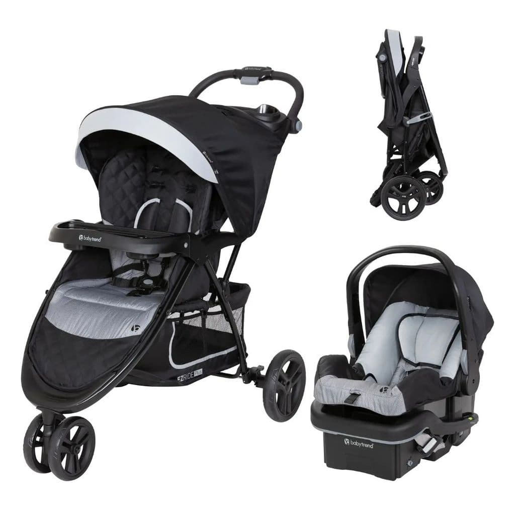 Carrinho de Bebe Passeio 3 Rodas Com Bebê Conforto Ergonômico EZ Ride Baby Trend
