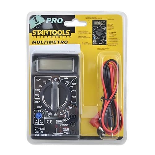 Multimetro Digital Portatil Display Lcd Medidor Eletrico Precisao Alta