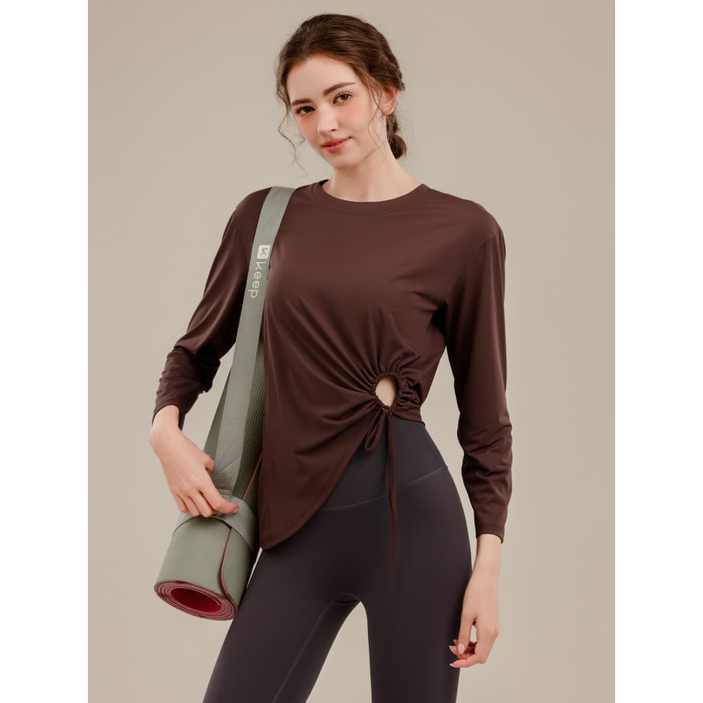 Roupas de Yoga femininas 2025 novo estilo esportes topos de manga comprida roupas de fitness correndo High-End treinamen
