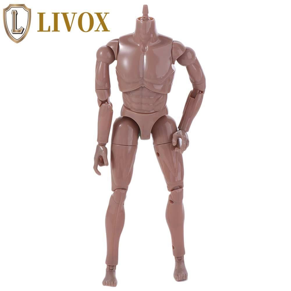 LIVOX Figura De Ação Masculina , Boneca 1/6 Sólida Articulada , Bonecas BJD Nuas , Articulações Do Corpo Flexível Modelo