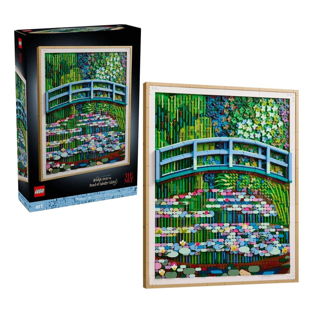 LEGO 31220 Claude Monet – Ponte Sobre o Lago de Lírios com 3179 Peças para Montar e Decorar