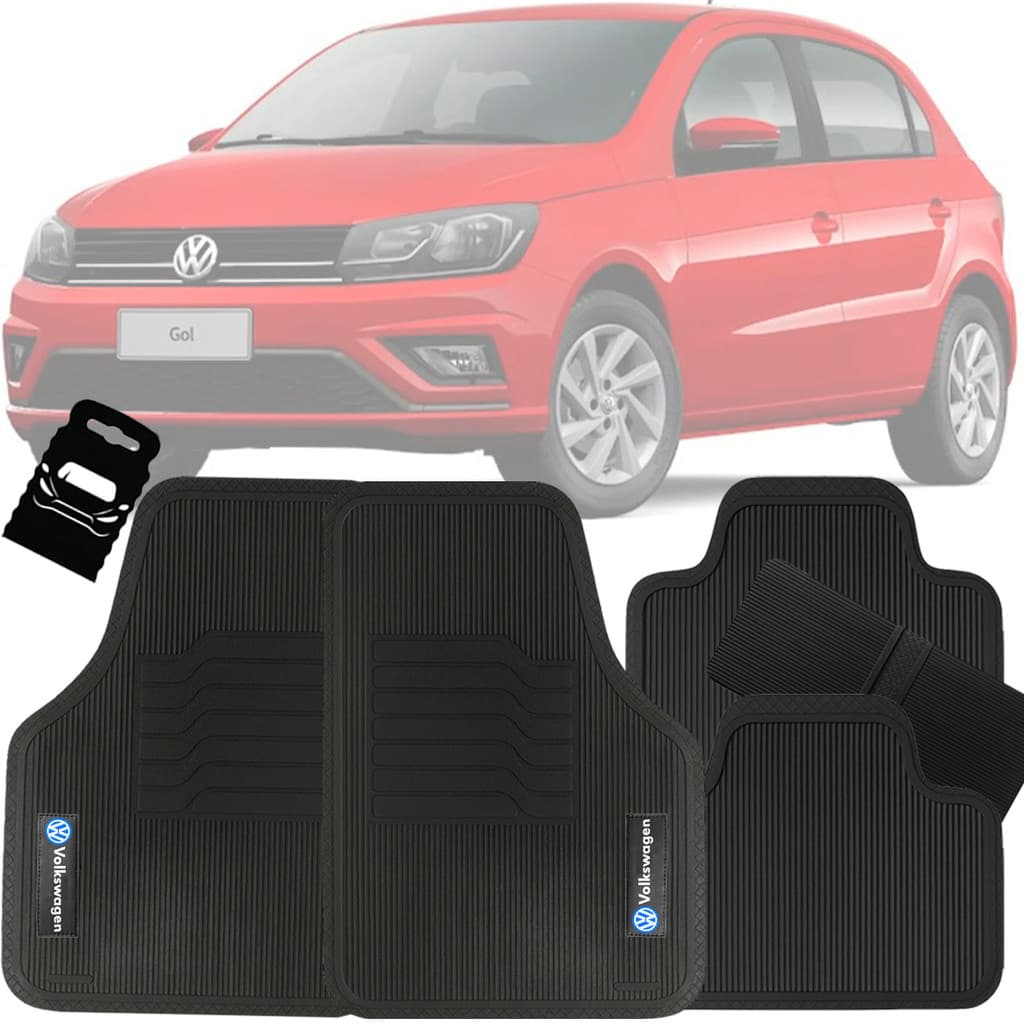Tapete Automotivo Universal Borracha Gol G7 G8 2017 2018 2019 2020 2021 2022 2023