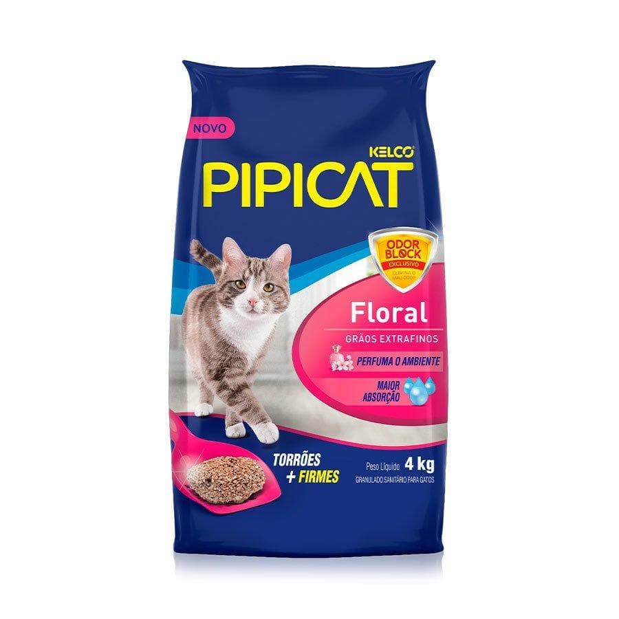 Areia Sanitária Kelco Pipicat Floral 4kg
