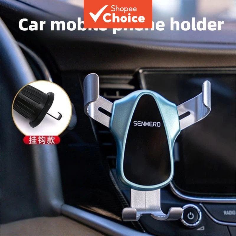 Suporte de Celular para Carro, Suporte de Saída de Ar Gravitacional, Fixação Estável por Gancho, Suporte de Celular para