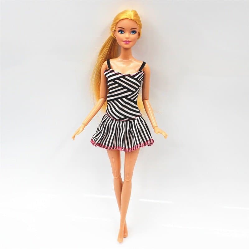 Boneca Articulada de 30cm de Altura com Roupas, Saia 1/6, Brinquedo de Vestir DIY para Meninas TSDK