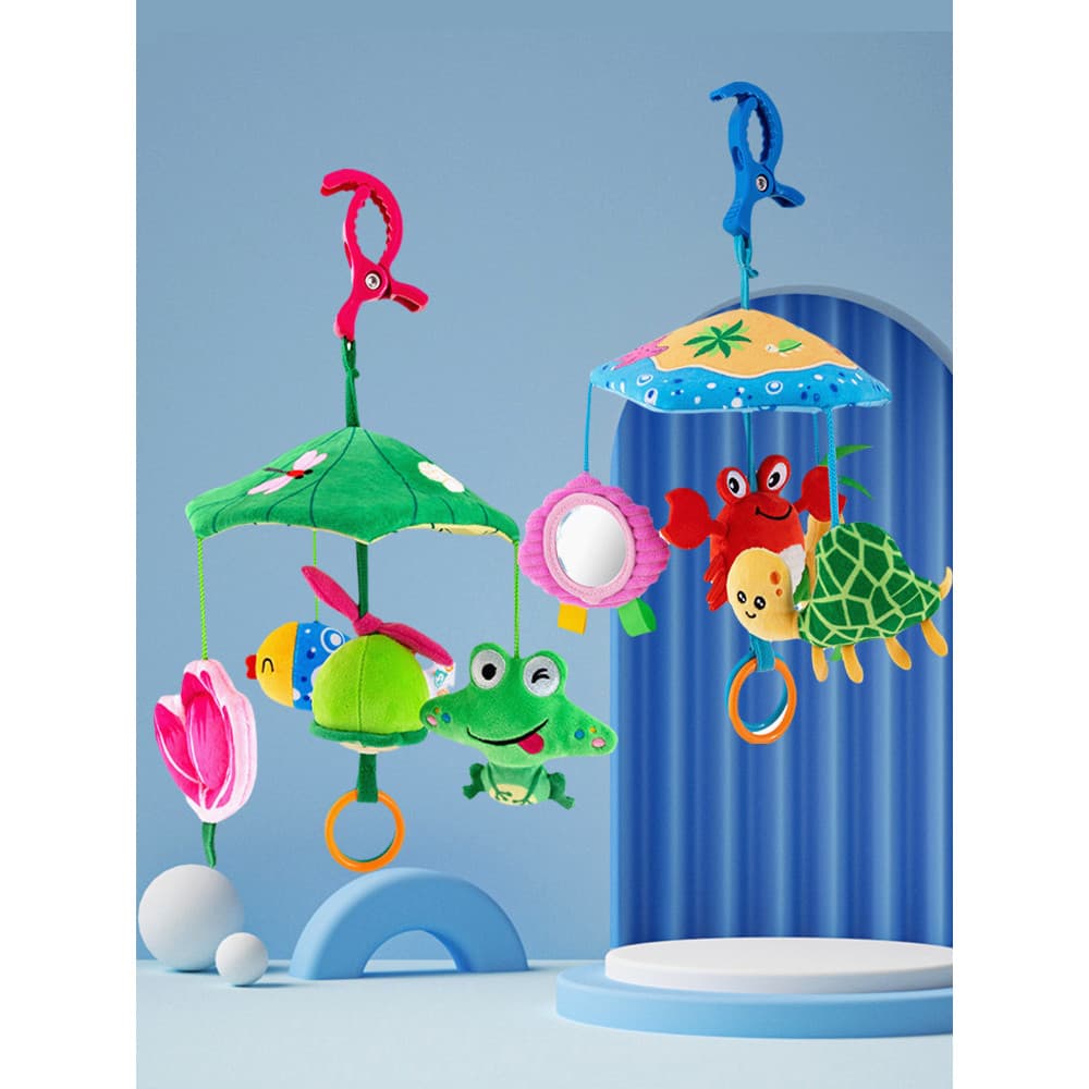 Carrinho de bebê torno sino carrinho recém-nascido pingente chocalho carro do bebê cabeceira conforto ornamentos assento